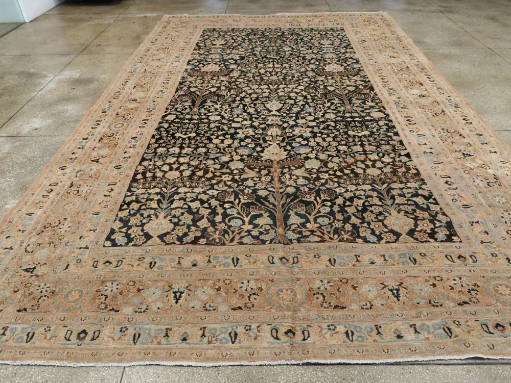 Antique Persian Mashad Carpet, No.14602 - Staging