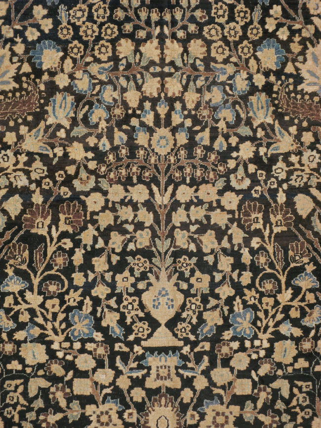 Antique Persian Mashad Carpet, No.14602 - Staging