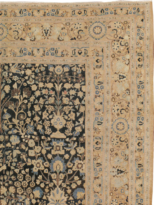 Antique Persian Mashad Carpet, No.14602 - Staging