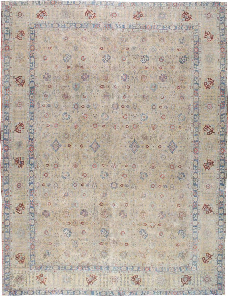 Antique Persian Tabriz Carpet, No.14615 - Staging