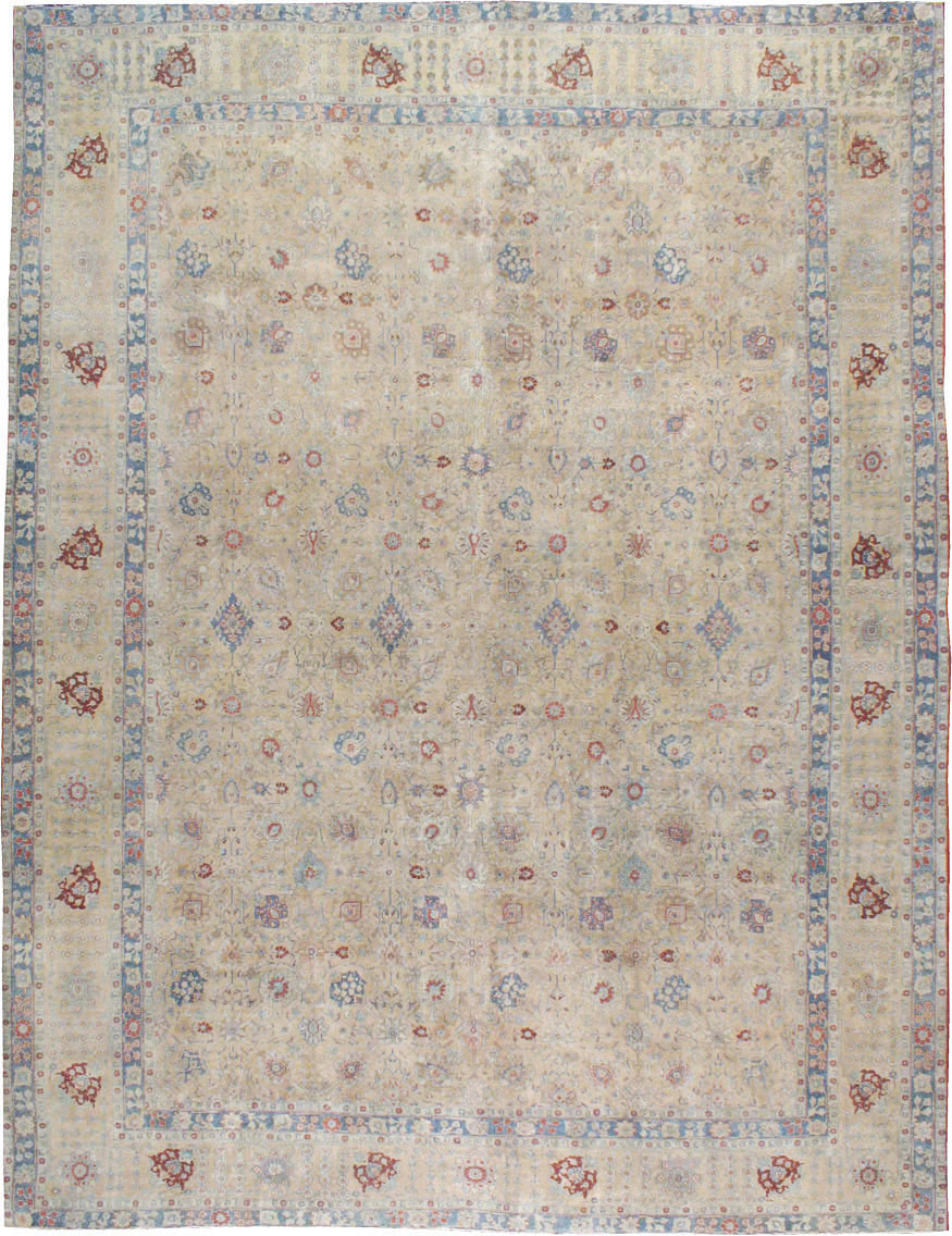Antique Persian Tabriz Carpet, No.14615 - Staging