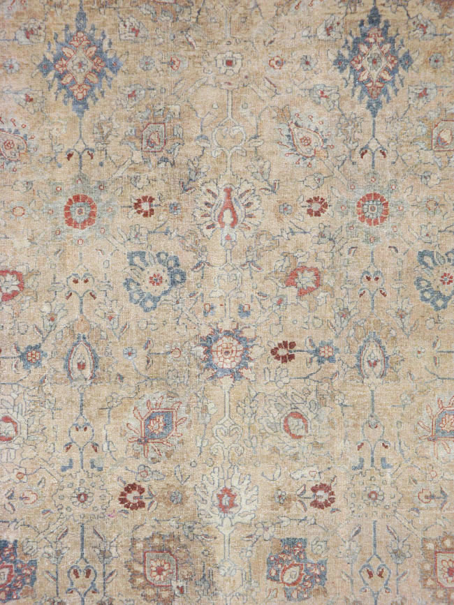Antique Persian Tabriz Carpet, No.14615 - Staging