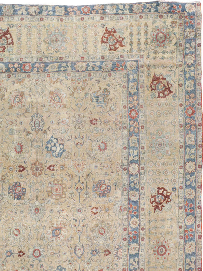 Antique Persian Tabriz Carpet, No.14615 - Staging