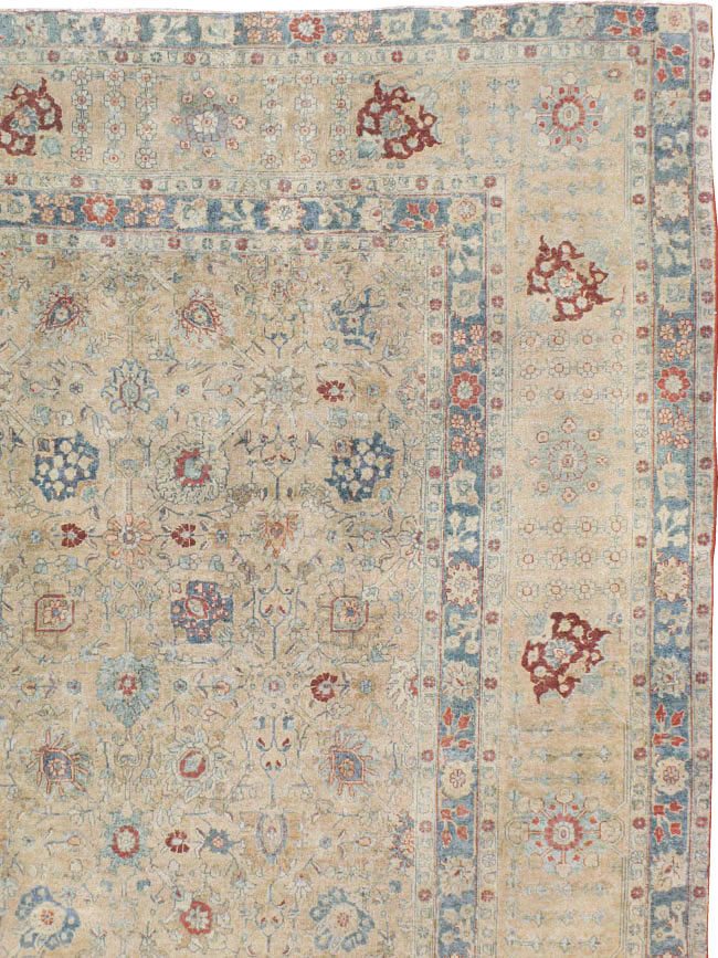 Antique Persian Tabriz Carpet, No.14615 - Staging