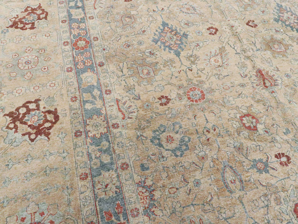 Antique Persian Tabriz Carpet, No.14615 - Staging