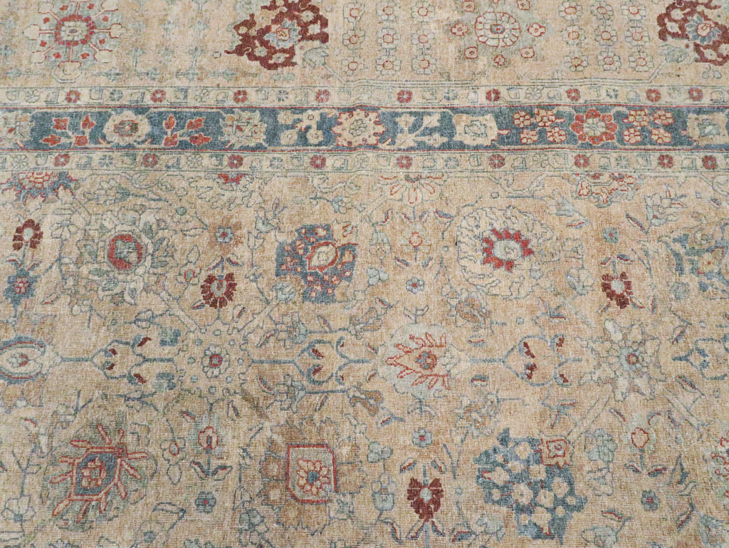 Antique Persian Tabriz Carpet, No.14615 - Staging