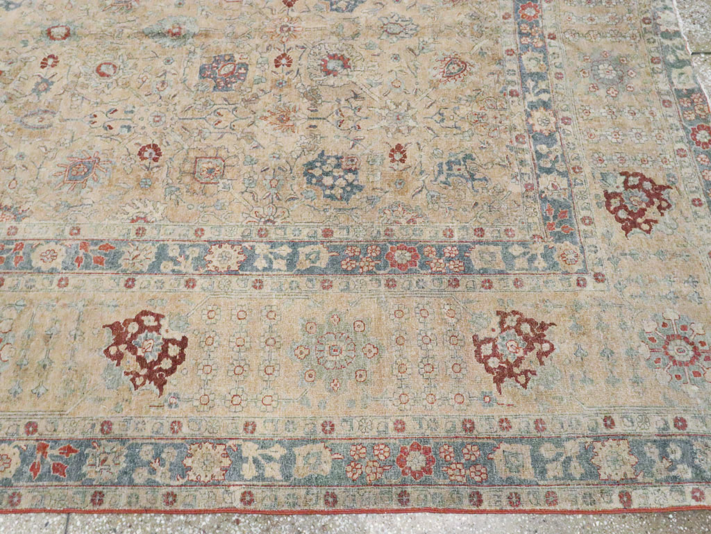 Antique Persian Tabriz Carpet, No.14615 - Staging