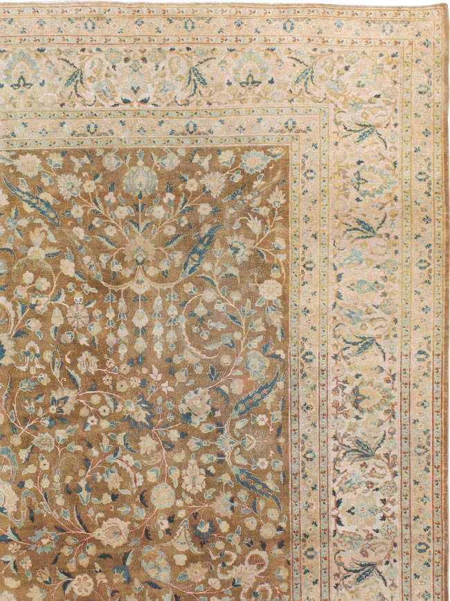 Antique Persian Tabriz Carpet, No.14630 - Staging
