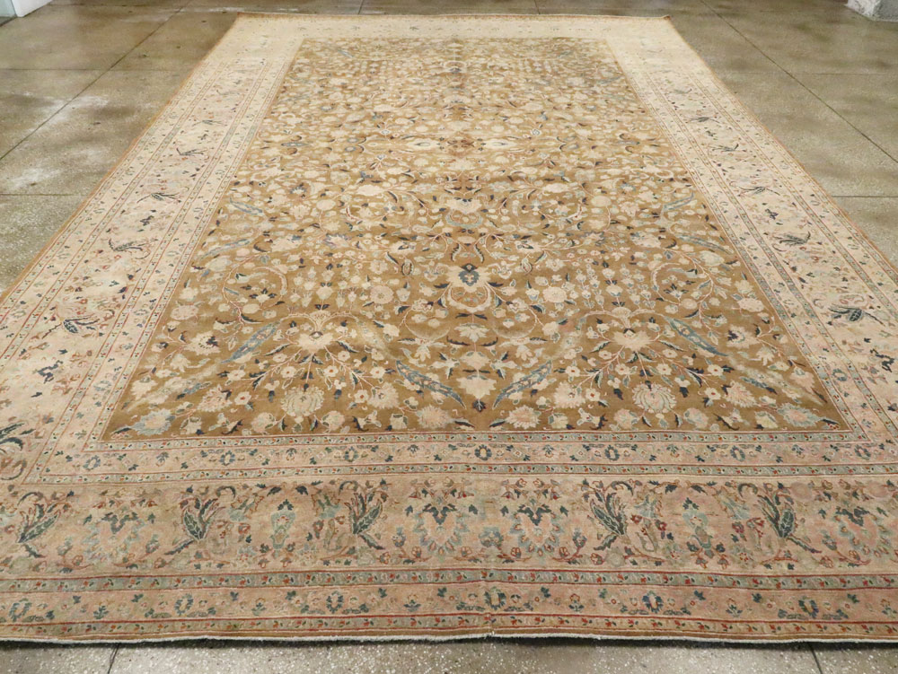 Antique Persian Tabriz Carpet, No.14630 - Staging