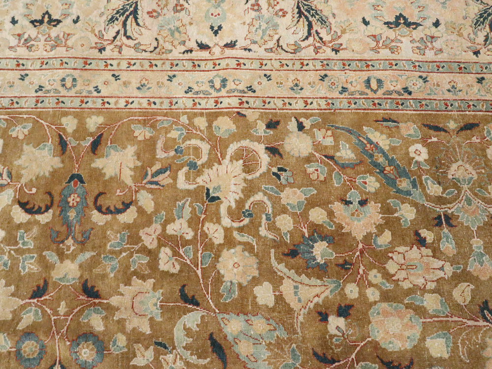 Antique Persian Tabriz Carpet, No.14630 - Staging