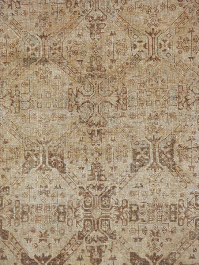 Vintage Persian Tabriz Carpet, No.14632 - Staging