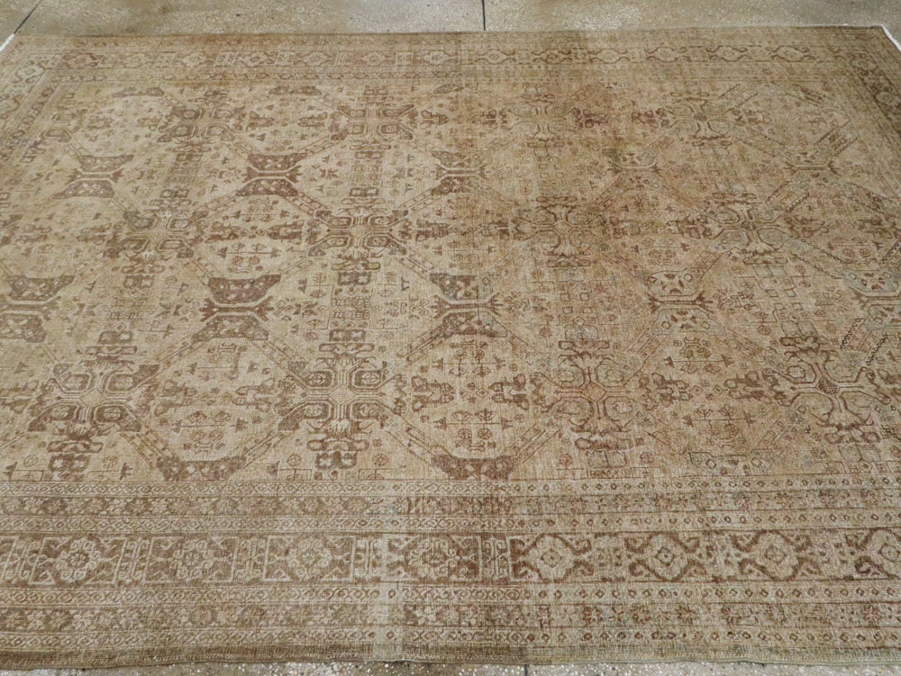 Vintage Persian Tabriz Carpet, No.14632 - Staging