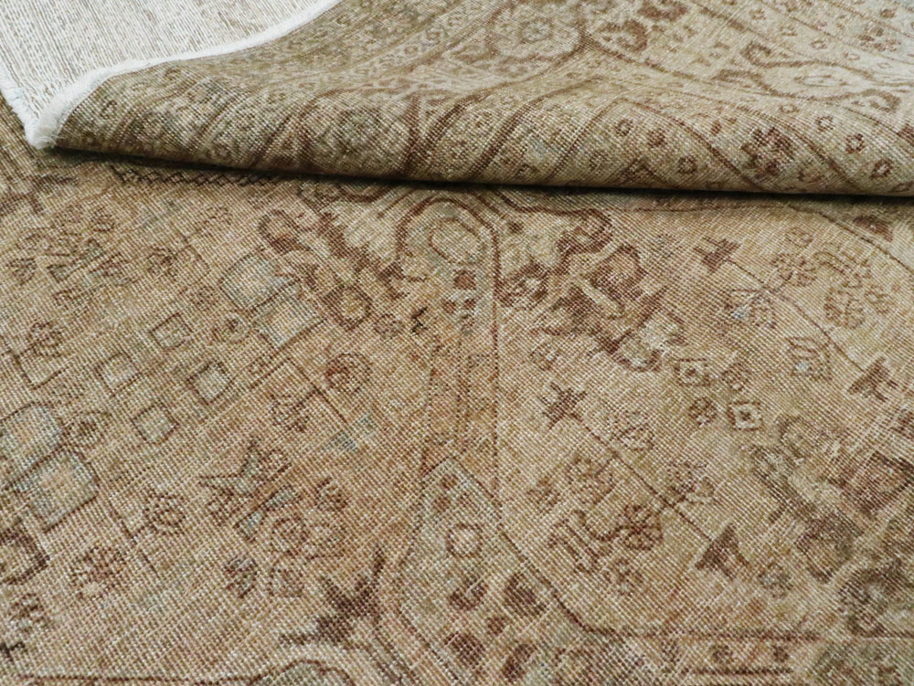Vintage Persian Tabriz Carpet, No.14632 - Staging