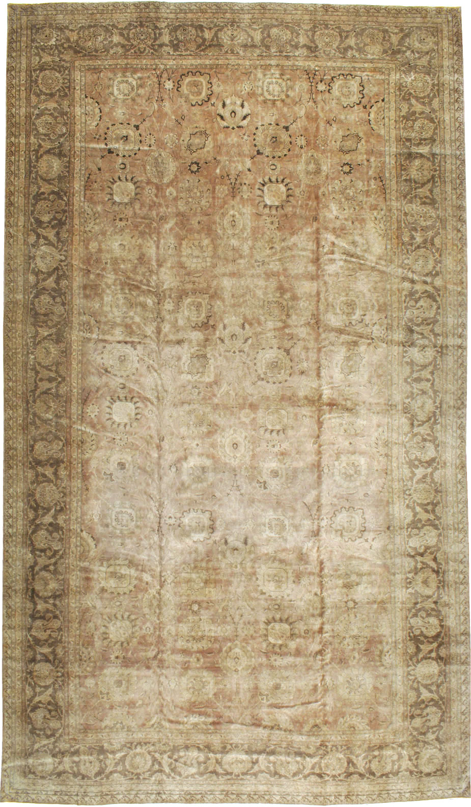 Antique Persian Tabriz Carpet, No.14636 - Staging