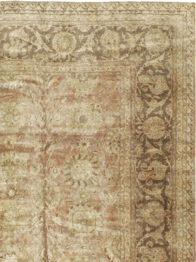 Antique Persian Tabriz Carpet, No.14636 - Staging