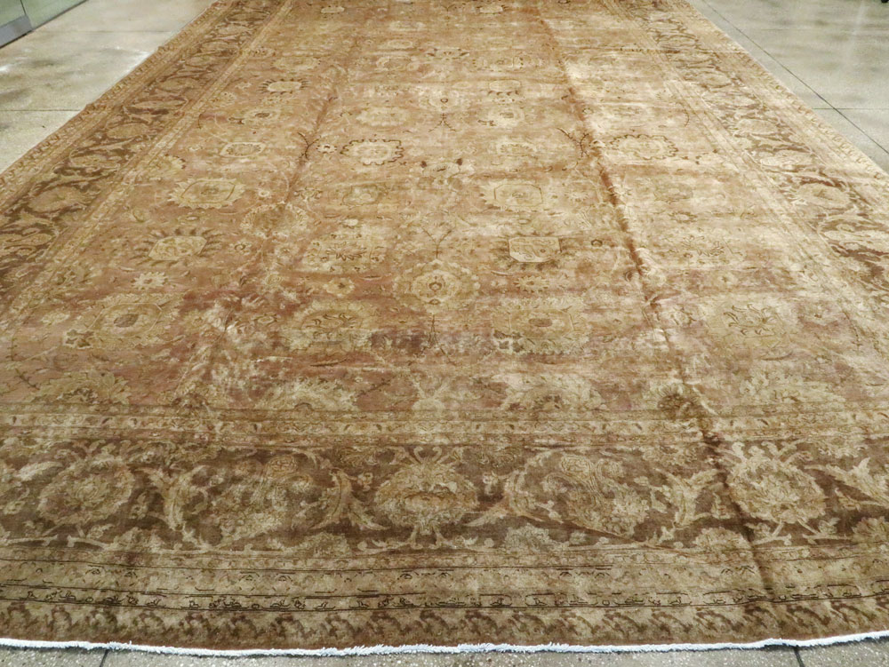 Antique Persian Tabriz Carpet, No.14636 - Staging