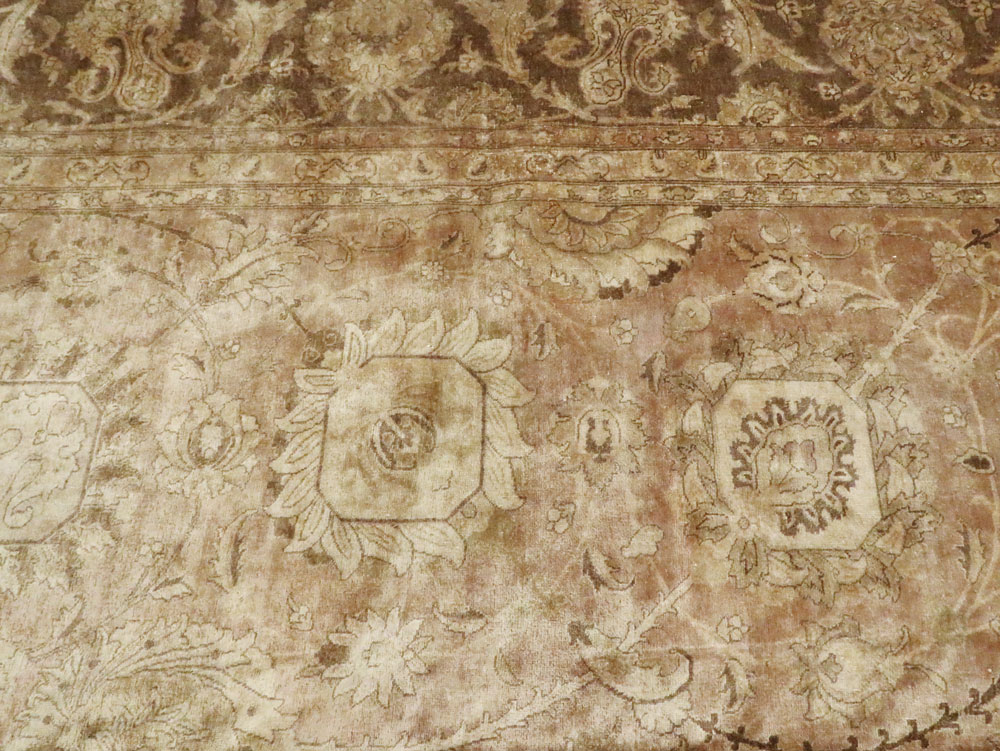 Antique Persian Tabriz Carpet, No.14636 - Staging