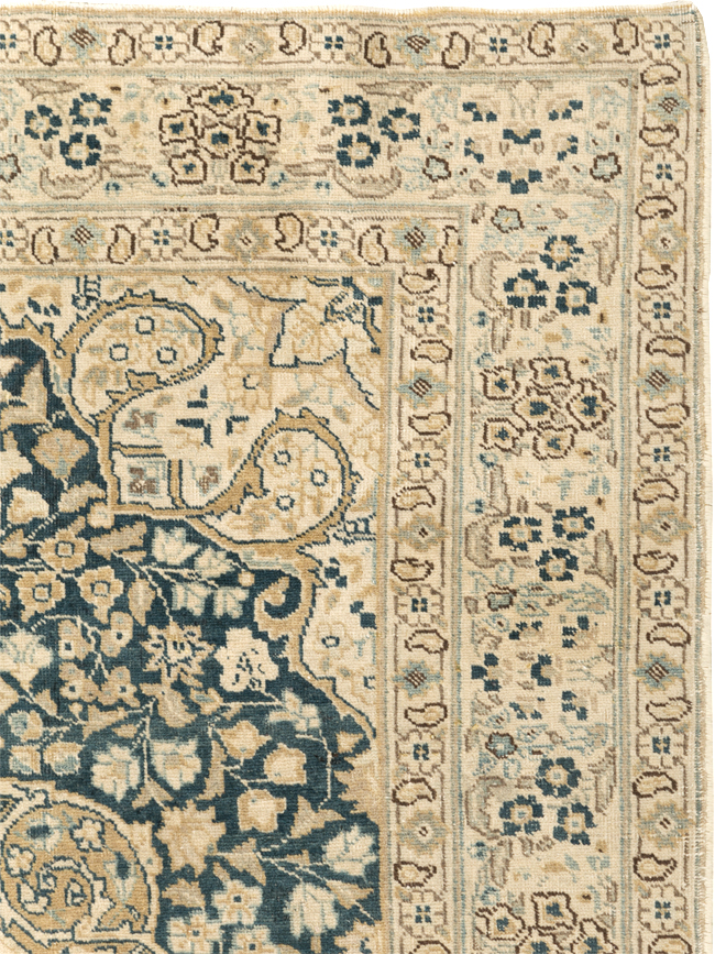 Antique Persian Tabriz Rug (Pair: 1 of 2), No.14637 - Staging