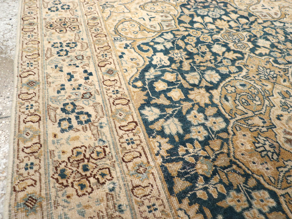 Antique Persian Tabriz Rug (Pair: 1 of 2), No.14637 - Staging