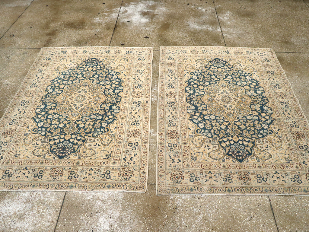 Antique Persian Tabriz Rug (Pair: 1 of 2), No.14637 - Staging