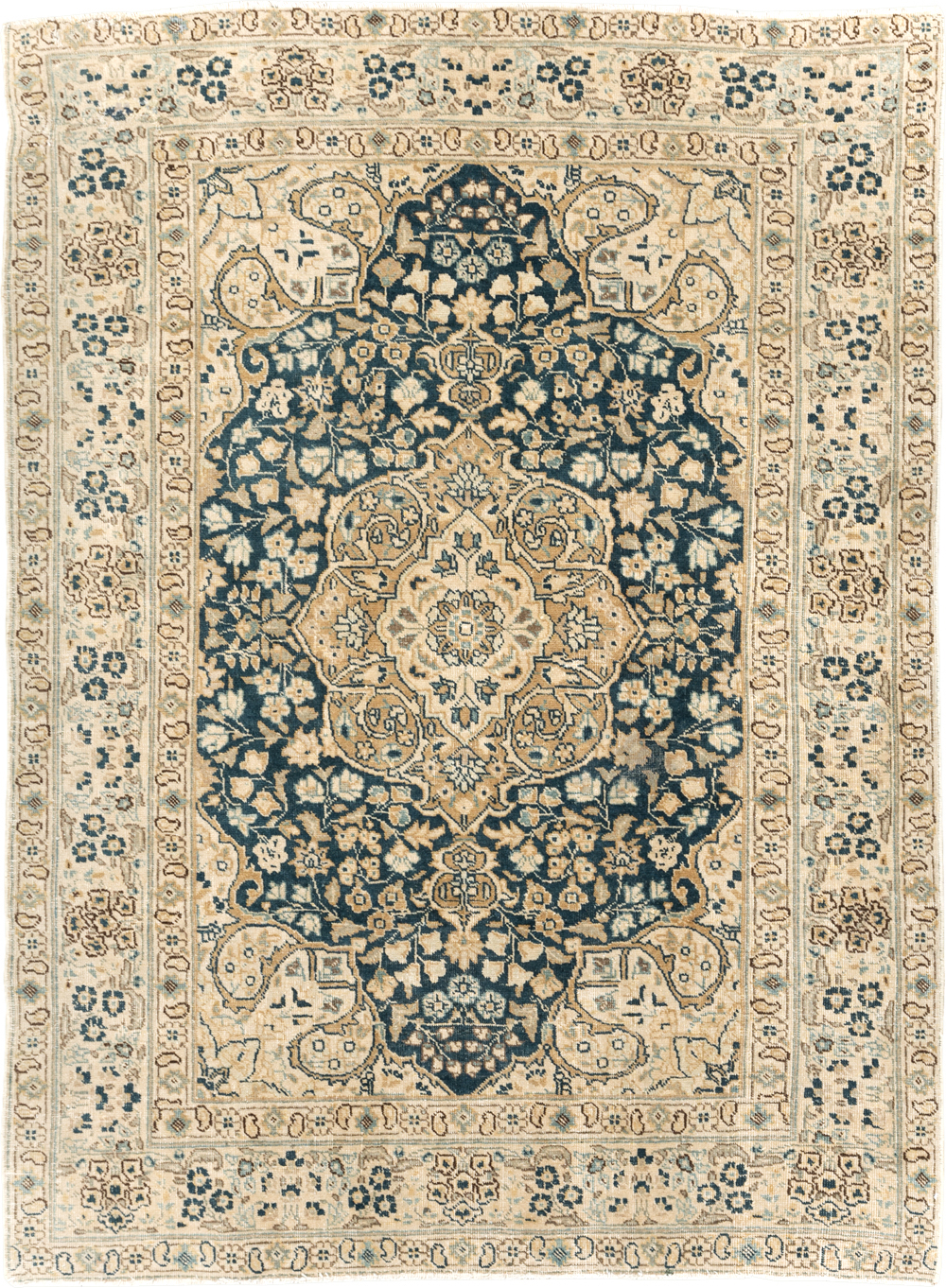 Antique Persian Tabriz Rug (Pair: 2 of 2), No.14638 - Staging