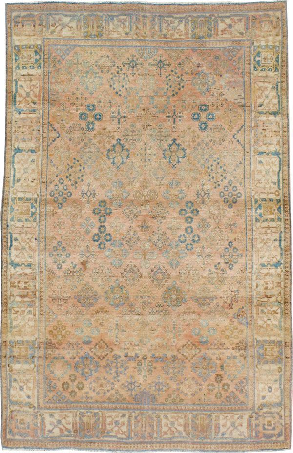 Vintage Persian Joshegan Rug, No.14639 - Staging