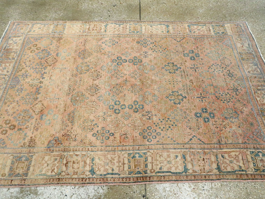 Vintage Persian Joshegan Rug, No.14639 - Staging