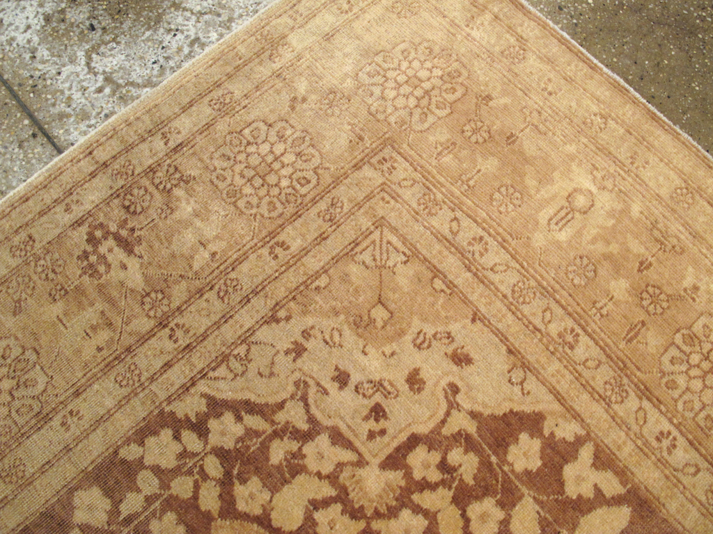 Antique Persian Tabriz Square Carpet, No.14643 - Staging