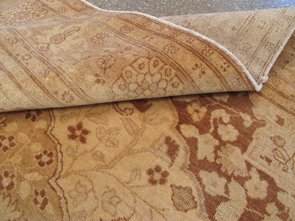 Antique Persian Tabriz Square Carpet, No.14643 - Staging