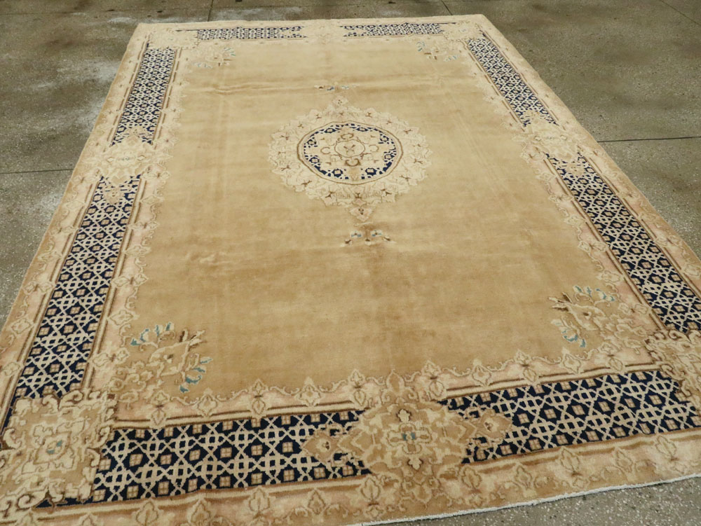 Vintage Persian Kerman Carpet, No.14663 - Staging