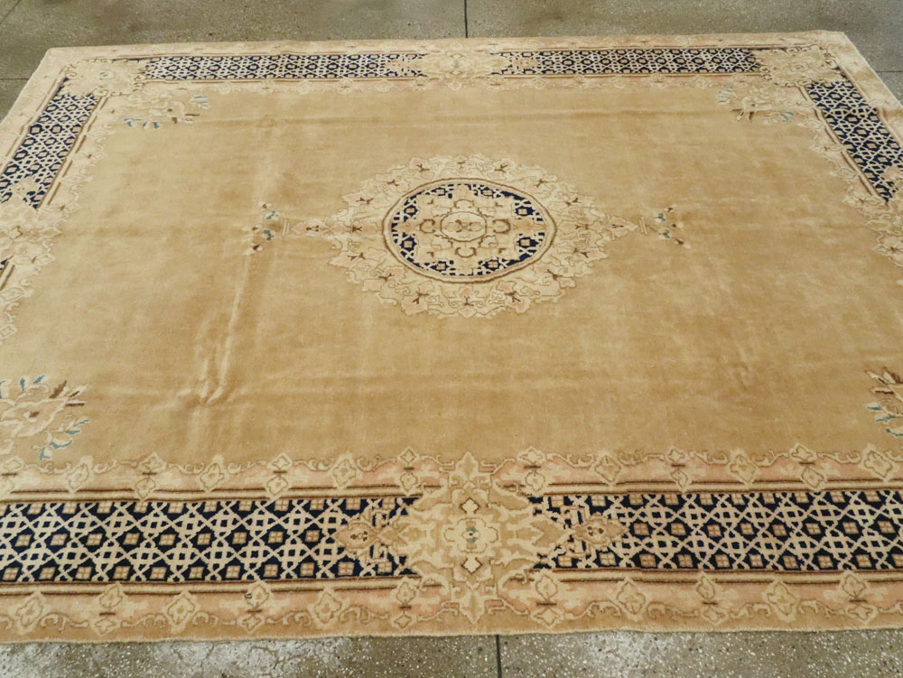 Vintage Persian Kerman Carpet, No.14663 - Staging