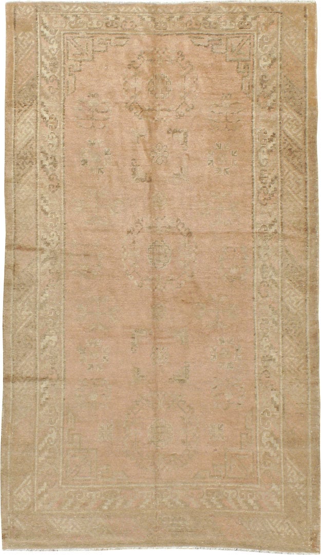 Vintage East Turkestan Khotan Rug, No.14671 - Staging