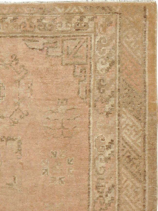 Vintage East Turkestan Khotan Rug, No.14671 - Staging