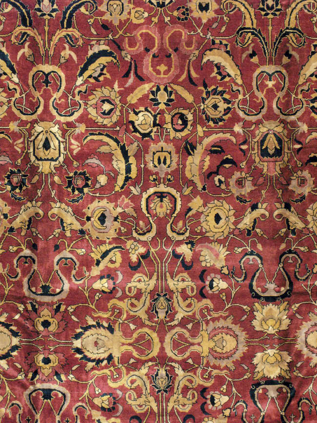 Antique Indian Lahore Carpet, No.14701 - Staging