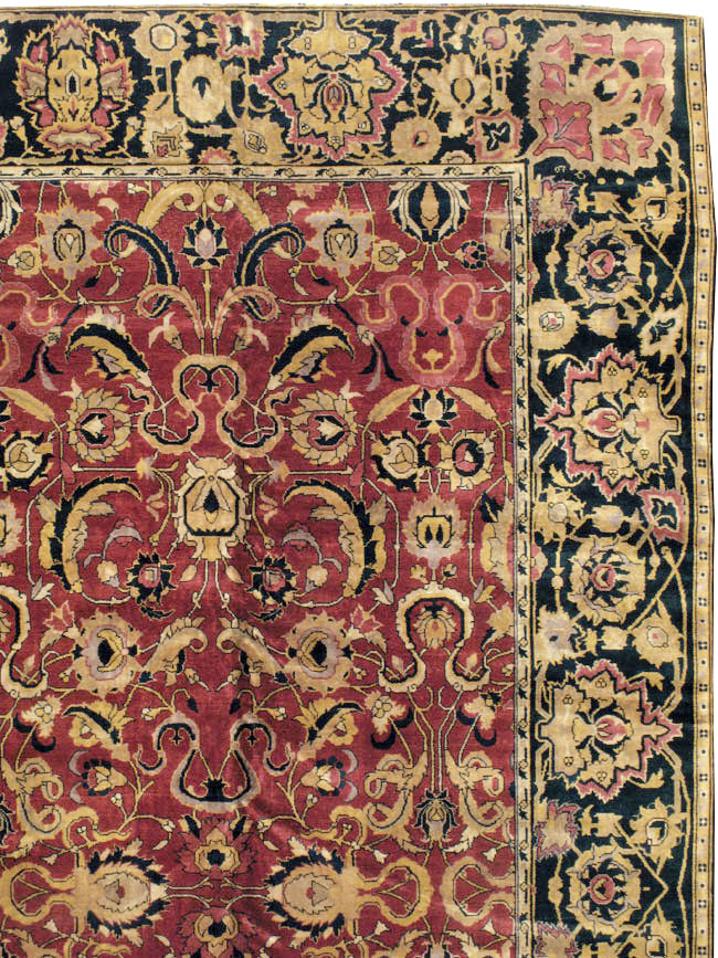 Antique Indian Lahore Carpet, No.14701 - Staging