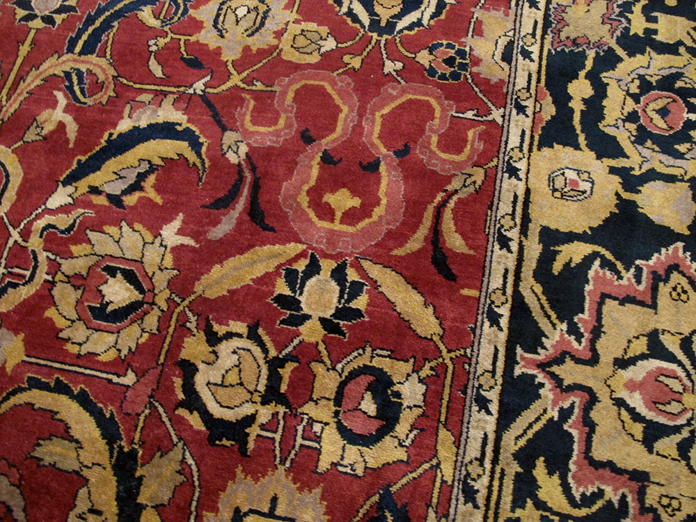 Antique Indian Lahore Carpet, No.14701 - Staging