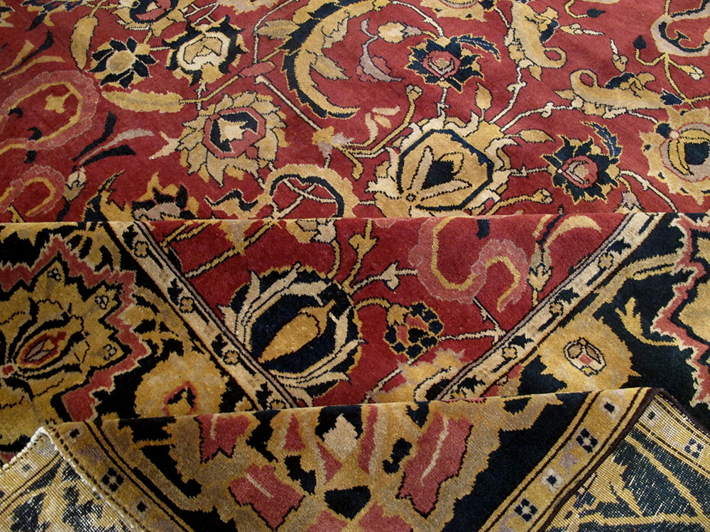 Antique Indian Lahore Carpet, No.14701 - Staging