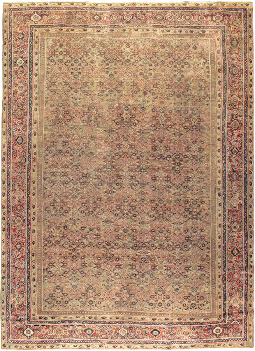 Antique Persian Mahal Carpet, No.14725 - Staging
