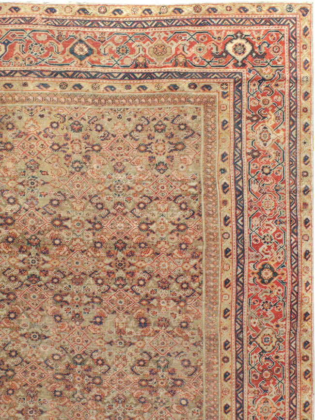 Antique Persian Mahal Carpet, No.14725 - Staging