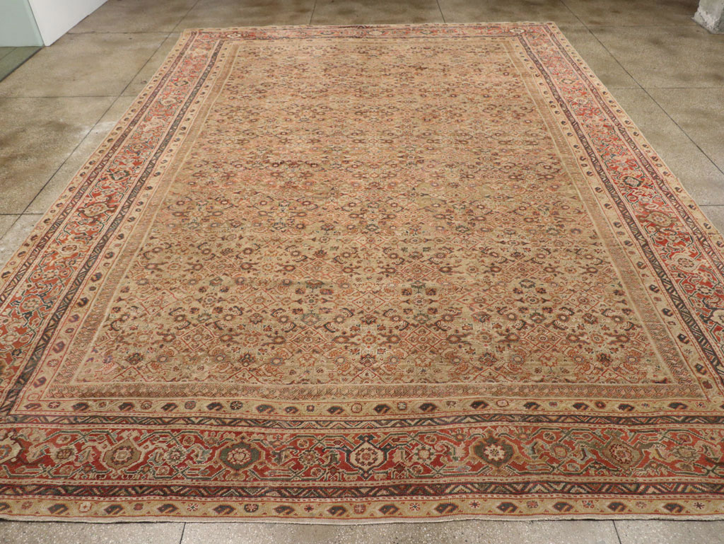 Antique Persian Mahal Carpet, No.14725 - Staging