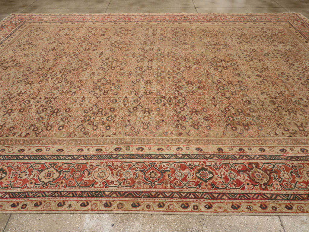 Antique Persian Mahal Carpet, No.14725 - Staging