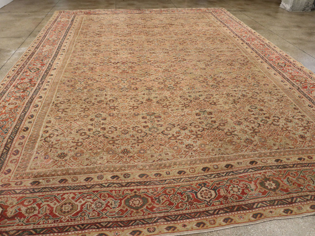 Antique Persian Mahal Carpet, No.14725 - Staging