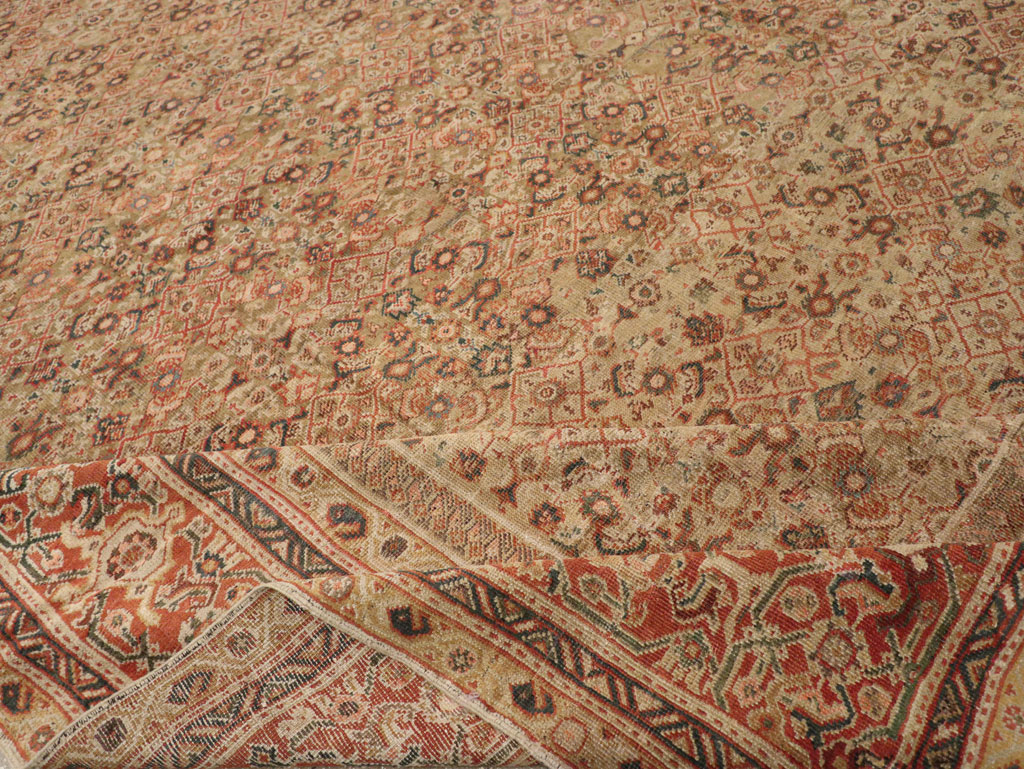 Antique Persian Mahal Carpet, No.14725 - Staging