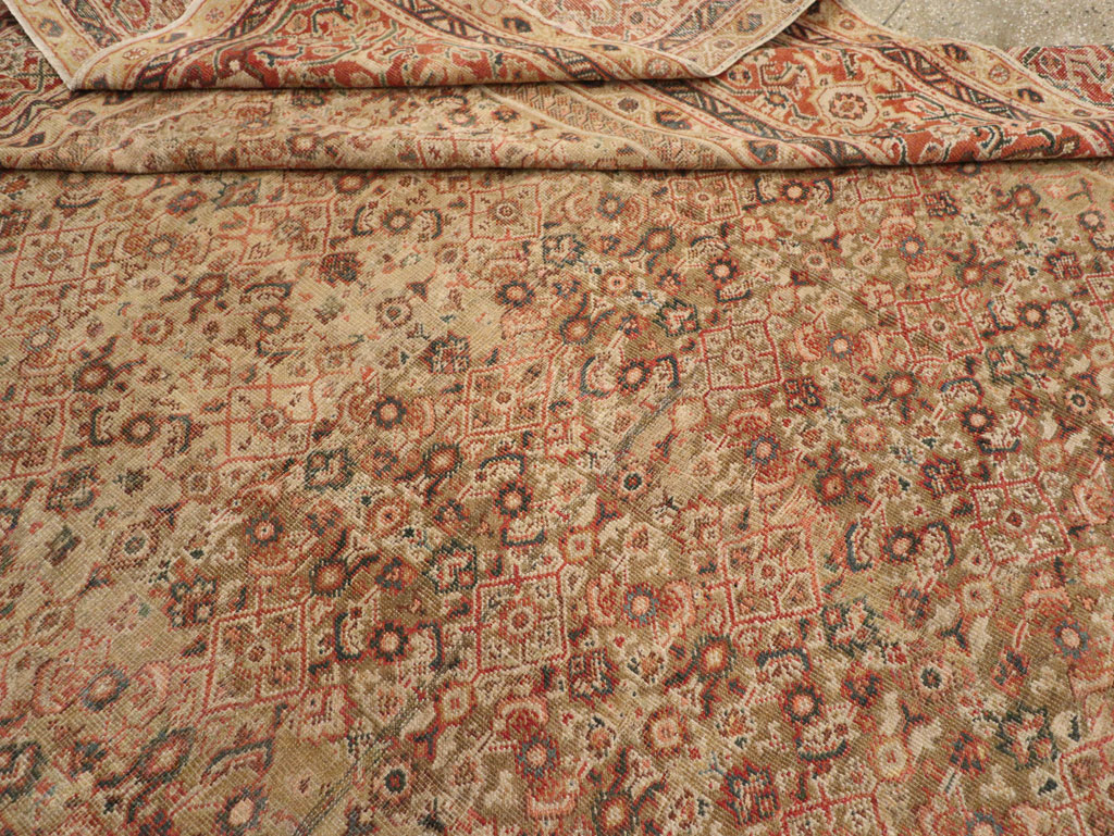 Antique Persian Mahal Carpet, No.14725 - Staging