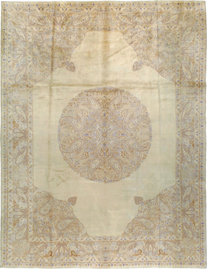 Vintage Persian Kerman Carpet, No.14740 - Staging