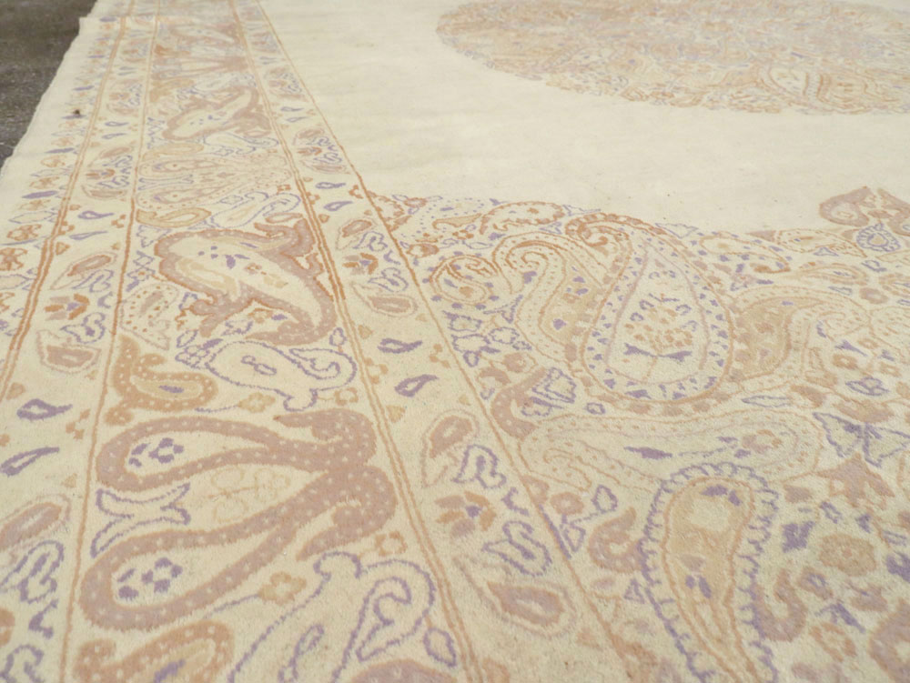 Vintage Persian Kerman Carpet, No.14740 - Staging