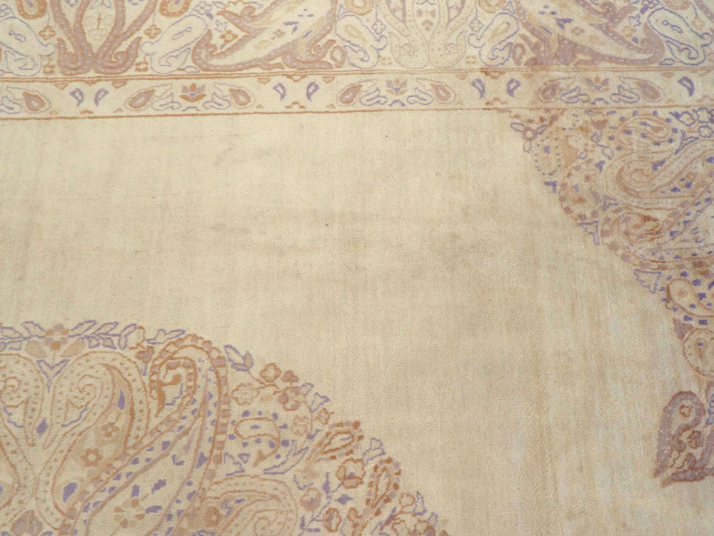 Vintage Persian Kerman Carpet, No.14740 - Staging