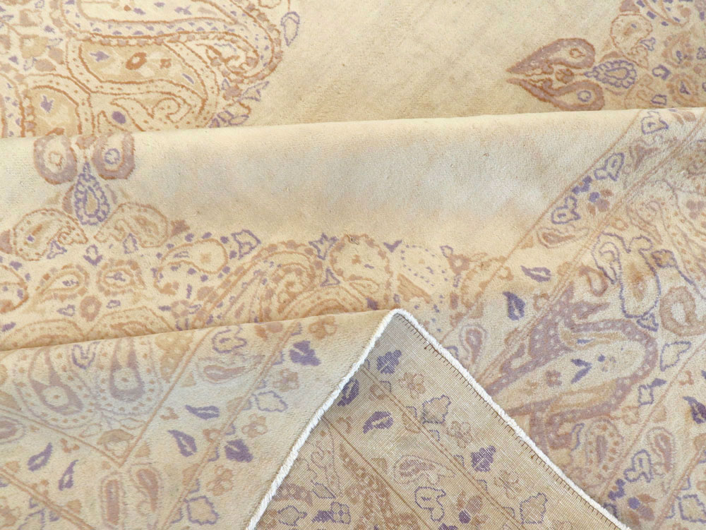 Vintage Persian Kerman Carpet, No.14740 - Staging