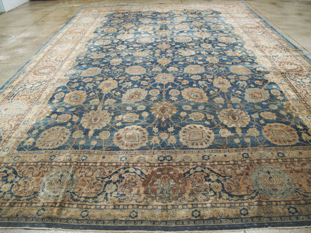 Antique Persian Tabriz Carpet, No.14757 - Staging