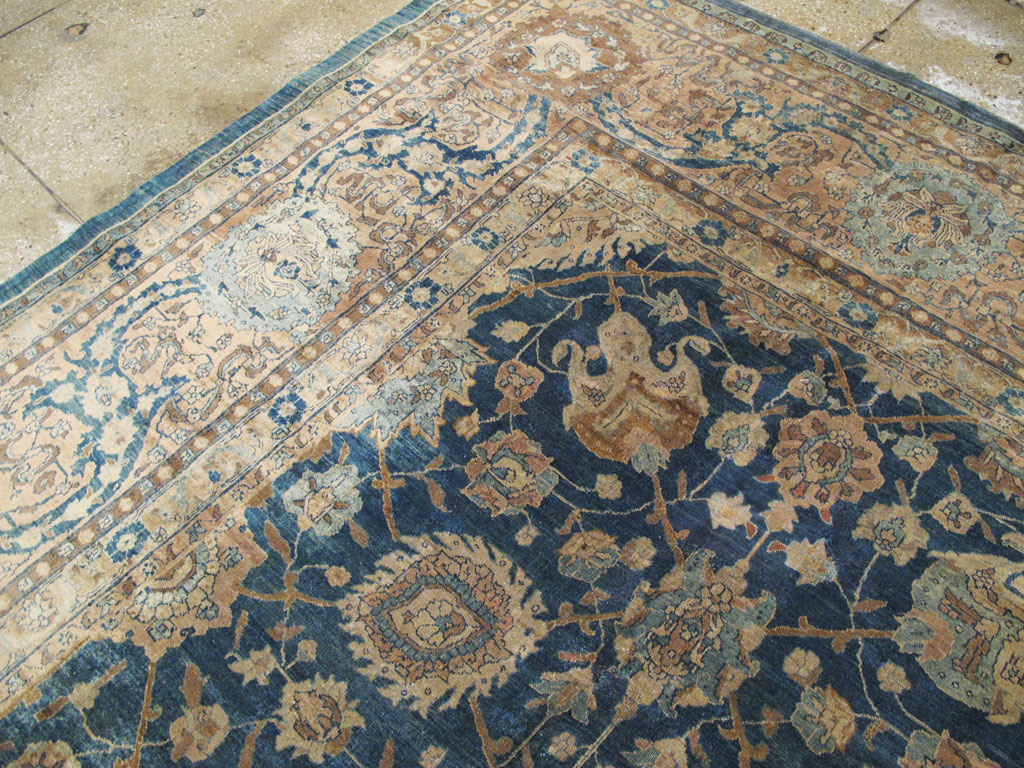 Antique Persian Tabriz Carpet, No.14757 - Staging